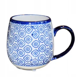 kubek-ceramiczny-niebieski-wzor-390ml