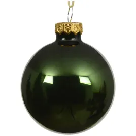 bombka-choinkowa-szklana-15cm-ciemnozielona-z-polyskiem-i-wstazka