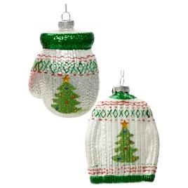 ozdoba-choinkowa-szklana-sweterek-i-rekawiczka-11cm-brokat-czerwona