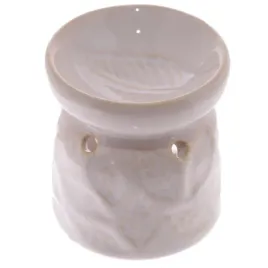 kominek-ceramiczny-zapachowy-liscie-bialy-podgrzewacz