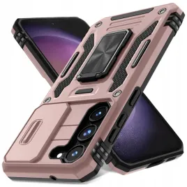 etui-do-samsung-s23-fe-rozowe-pancerne-z-podstawka-case-rose-gold-s23fe