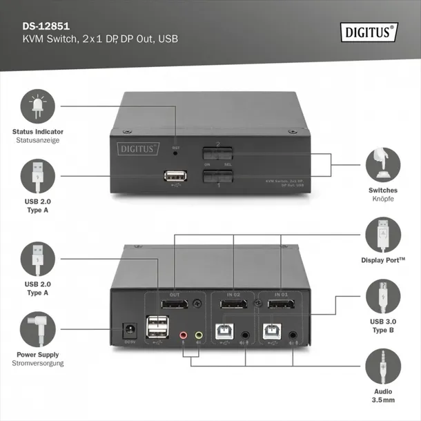 digitus-kvm-switch-2x1-dp-dp-out-usb-waga-z-opakowaniem-0-1-kg-kod-producenta-ds-12851