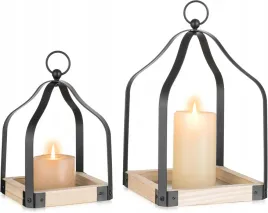 lampion-drewniany-rustykalny-swiecznik-vintage-zestaw-2-sztuki