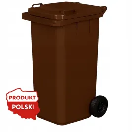 pojemnik-kosz-120l-na-smieci-odpady-brazowy-na-bio-segregacja