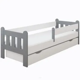 lozko-dzieciece-z-szuflada-z-barierka-160x80-leo-szaro-biale