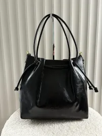 ines-delaure-torebka-shopper-na-ramie-czarna