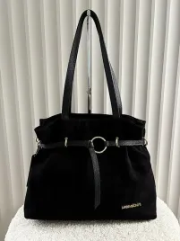 massimo-contti-zamszowa-torba-shopper-czarna