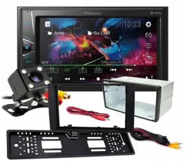 radio-pioneer-2din-kamera-vw-t5-caravelle-touareg-transporter-t5-multivan