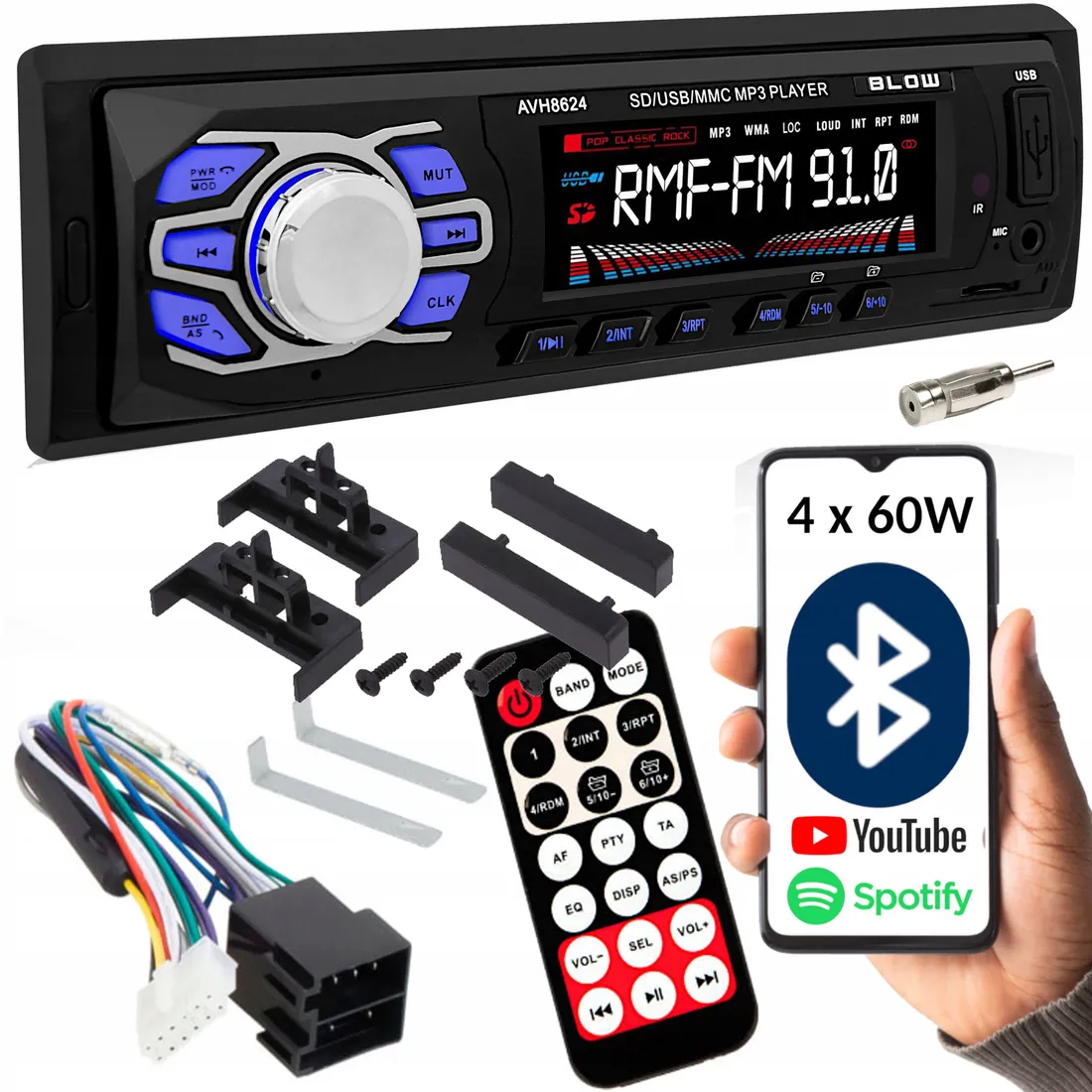 radio-samochodowe-bluetooth-rds-usb-sd-aux-audi-a2-a3-a4-b5-a6-c5