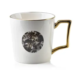 bialy-kubek-porcelanowy-ze-zlotym-uchem-jungle-400-ml