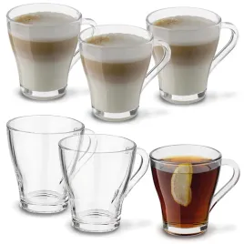 komplet-6-kubkow-szklanych-z-uchem-do-kawy-herbaty-molly-250ml