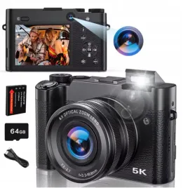 aparat-cyfrowy-tylni-przedni-vlog-5k-64mp-dc205x-wi-fi-karta-sd-64gb
