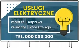 baner-reklamowy-130x80cm-uslugi-elektryczne-projekt-gratis-rozne-wzory