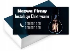 wizytowki-firmowe-gotowy-projekt-gratis-200-sztuk-instalacje-elektryczne