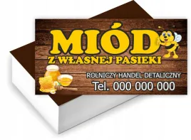 wizytowki-firmowe-gotowy-projekt-gratis-200-sztuk-miod-z-wlasnej-pasieki
