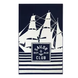 recznik-plazowy-sailor-granatowy-bialy-zwoltex-100x160