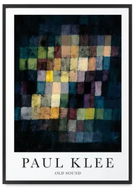 plakat-paul-klee-abstrakcja-old-sound-40x50-cm-w-czarnej-ramie