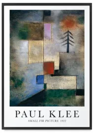 plakat-paul-klee-abstrakcja-small-fir-50x70-cm-w-czarnej-ramie