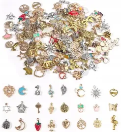150-charmsow-do-bizuterii-diy-zlote-srebrne-emaliowane-zawieszki-150-szt