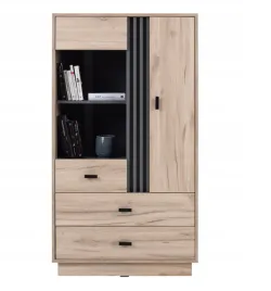 witryna-niska-80cm-dab-estana-antracyt-allmo-4