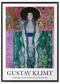 plakat-gustav-klimt-oortrait-of-adele-bloch-40x50-cm-w-czarnej-ramie