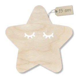 drewniana-zawieszka-dekor-ozdoba-scienna-spiaca-gwiazdka-15-cm