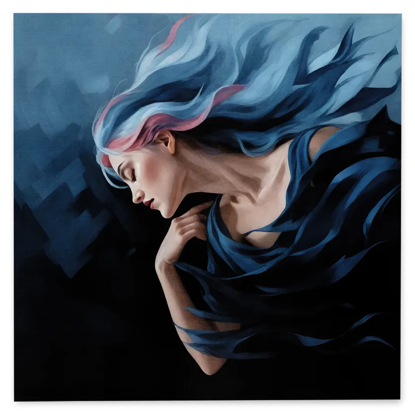 obraz-na-plotnie-abstrakcja-kobieta-100x100-cm