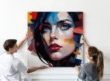 obraz-na-plotnie-abstrakcja-kobieta-100x100-cm-material-ramy-drewno