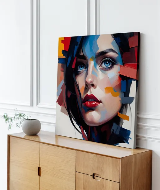 obraz-na-plotnie-abstrakcja-kobieta-100x100-cm-szerokosc-produktu-100-cm