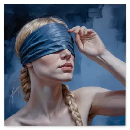 obraz-na-plotnie-abstrakcja-kobieta-warkocz-100x100-cm