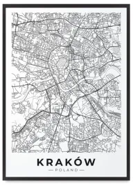 plakat-mapa-plan-miasta-krakow-61x91-cm-w-czarnej-ramie