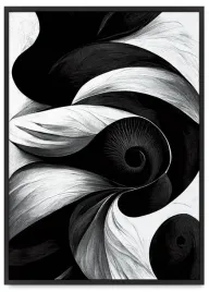 plakat-czarnobialy-czarna-abstrakcja-61x91-cm-w-czarnej-ramie