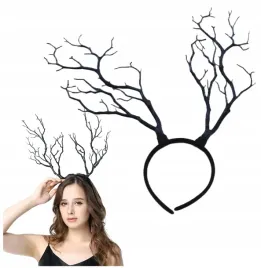 opaska-galezie-jelen-poroze-czarownica-halloween-straszny-stroj-przebranie