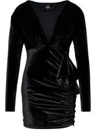 sukienka-damska-pepe-jeans-tracy-czarna-welurowa