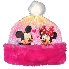 czapka-dla-dziewczynki-disney-myszka-minnie-zimowa-z-rozowym-futerkiem