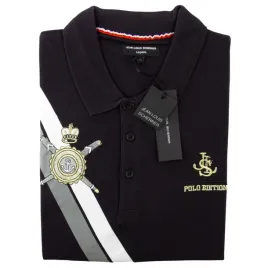 koszulka-meska-jean-louis-scherrer-polo-czarna-bawelniana