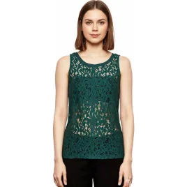 bluzka-damska-s-oliver-na-ramiaczkach-koronkowa-zielona