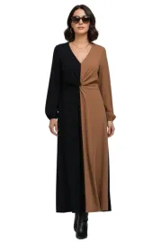 sukienka-damska-artigli-bicolore-maxi-dwukolorowa