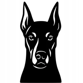 obraz-na-sciane-azurowy-doberman-popiersie-dekoracja-scienna-hdf-premium