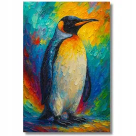 piekny-obraz-pingwin-krolewski-na-plotnie-50x70-impasto-impresja-prezent