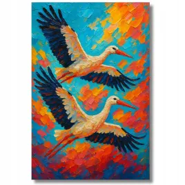 piekny-obraz-para-bocianow-na-plotnie-prezent-natura-ptaki-polska-50x70