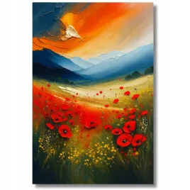 sliczny-obraz-czerwone-maki-w-gorach-na-plotnie-50x70-impasto-prezent