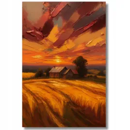 sliczny-obraz-zachod-slonca-na-wsi-na-plotnie-50x70-impasto-prezent-slub