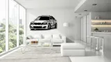 samochod-na-sciane-bmw-e60-3d-front-dekoracja-scienna-obraz-auto-premium-stan-nowy