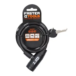 faster-tools-zabezpieczenie-rowerowe-spiralne-fi-8mm-x-1m-kluczyk
