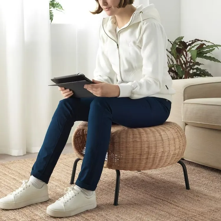 ikea-gamlehult-podnozek-ze-schowkiem-rattanowy-stan-nowy