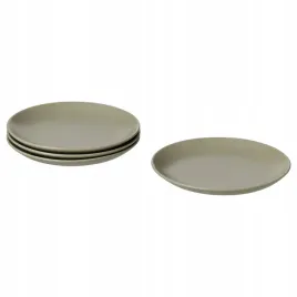zestaw-talerz-plaski-20-cm-matowy-szarozielony-4-szt-ikea-fargklar-komplet