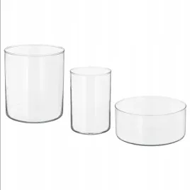 ikea-cylinder-wazon-miska-zestaw-szklany-3-szt