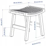 ikea-stackholmen-stolek-krzeselko-ogrodowe-braz-kolor-brazowy