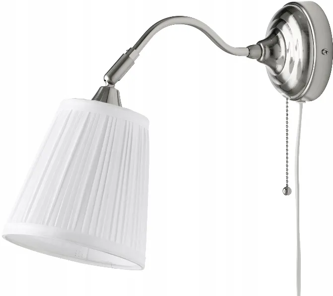 ikea-arstid-lampa-scienna-niklowana-biala-rodzaj-gwintu-e14